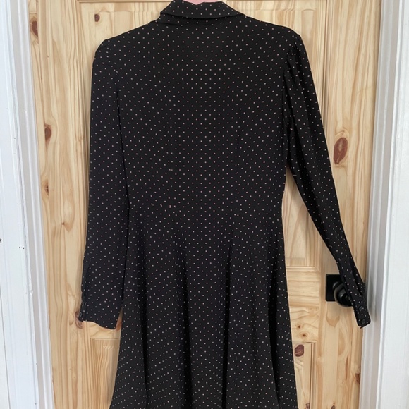 H&M long sleeve polka dot button up dress - Picture 4 of 7